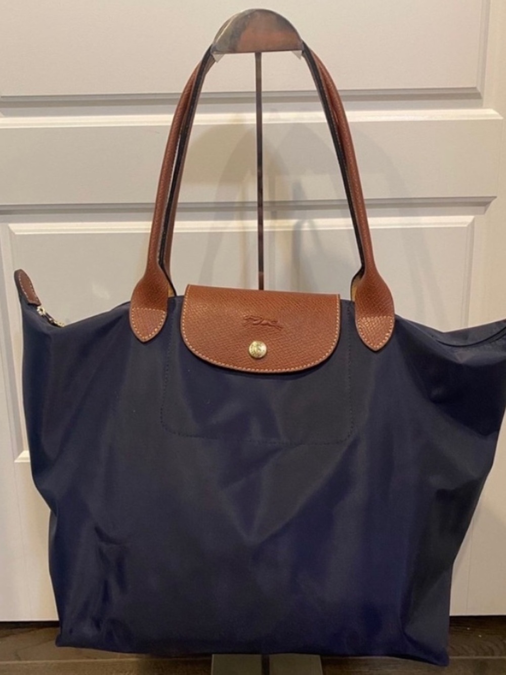 Longchamp dark blue tote